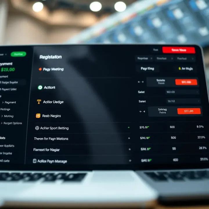 User interface showing registration and payment options for Nigerian players on 1xBet