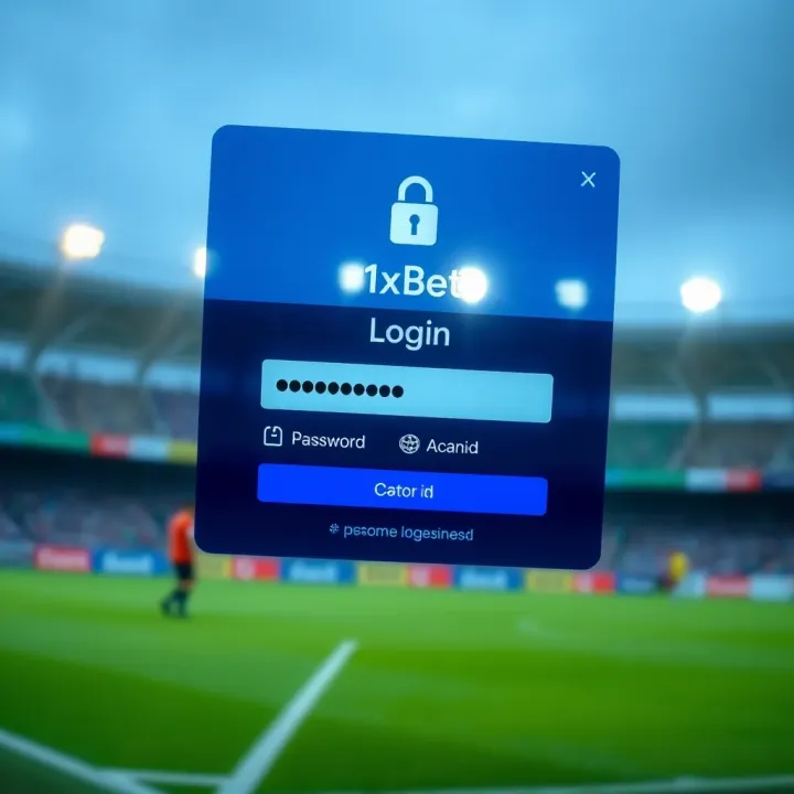 Secure login interface for a betting platform with password entry field