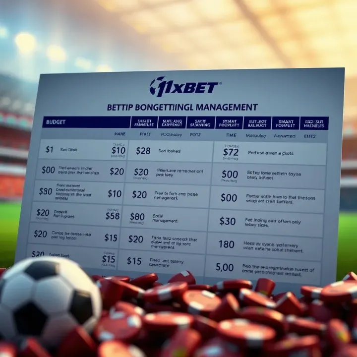 Illustration of a betting budget plan highlighting money management and smart wagering tips