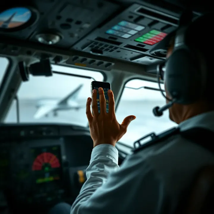Pilot using digital aviator predictor tool for precise flight weather analysis