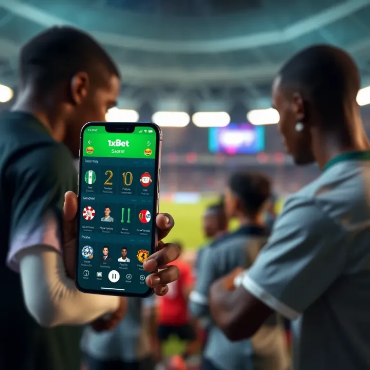 User interface comparison of two Nigerian sports betting platforms on mobile devices