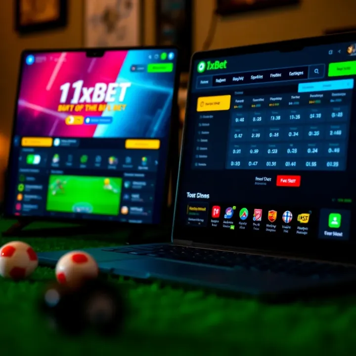 Comparison of sports betting platforms highlighting user interfaces and features