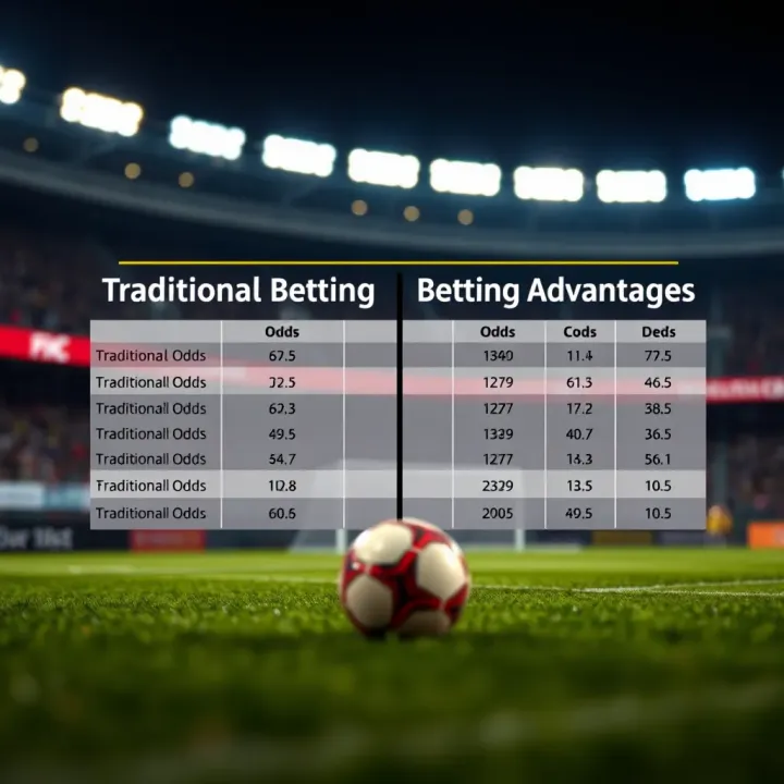 Graphic displaying comparison between traditional odds and adjusted betting advantages in sports wagering