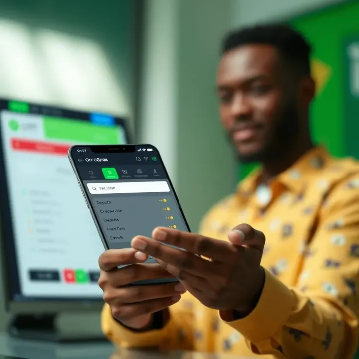 Visual representation of digital financial transactions demonstrating fee-free deposits and transaction limits using OPay