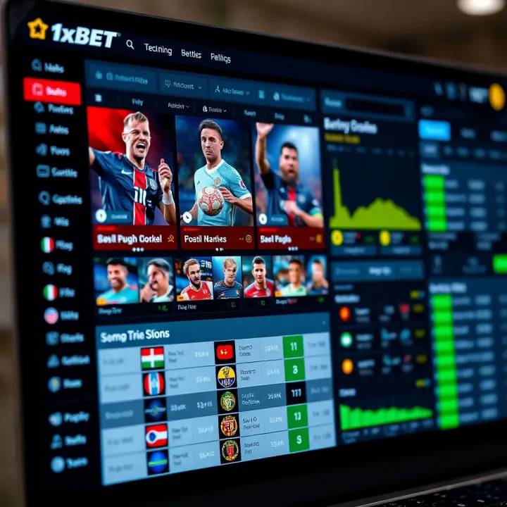 User interface of a popular online betting platform showing various sports markets and betting options