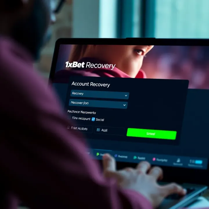 User entering recovery information on an online betting platform