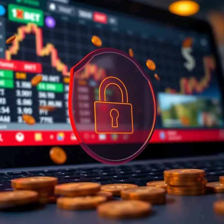 Safe online betting concept with digital padlock and currency symbols for Nigerian players
