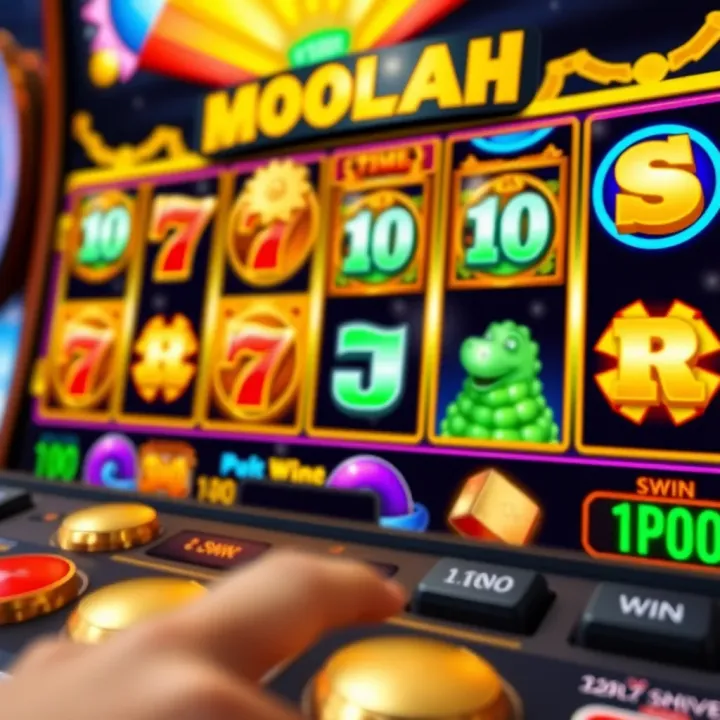 Virtual slot machine interface showcasing colorful reels and jackpot icons