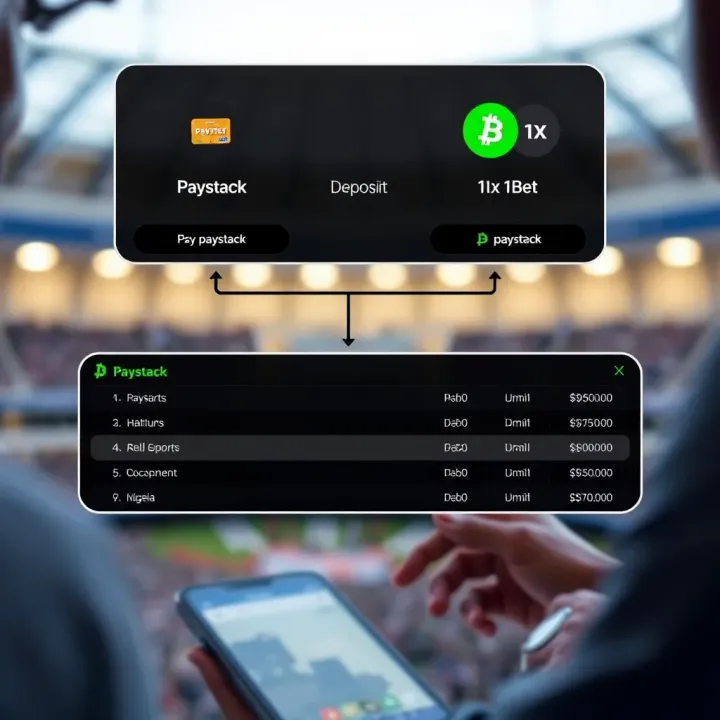 Diagram illustrating paystack and 1xBet deposit limit interaction for Nigerian bettors