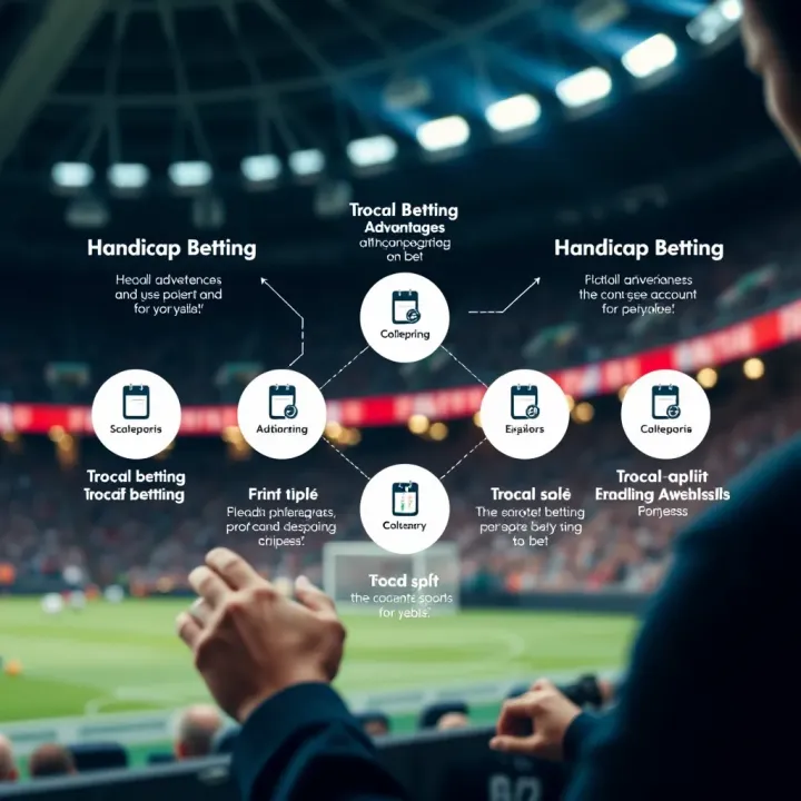 Illustration showing different types of betting advantages available on a sports betting platform