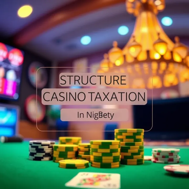 Diagram illustrating the structure of casino taxation in Nigeria with government agencies and tax categories