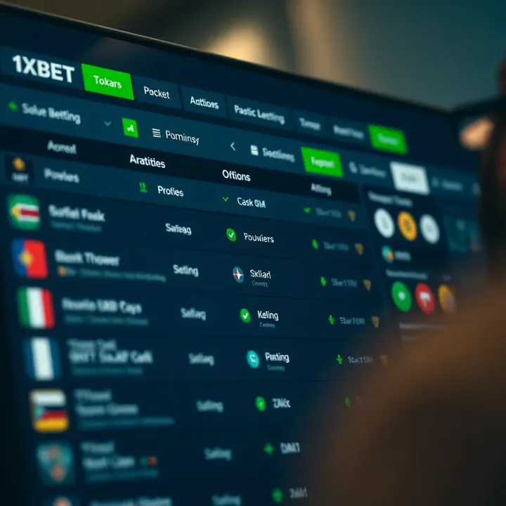 User interface displaying various betting options on an online platform